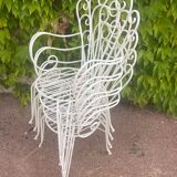 Provençal wrought iron armchairs