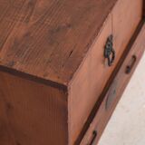 Ancient kodansu in Japanese cedar with compartments and lower drawer, early Taishō-Showa (circa 1915-1945) #24