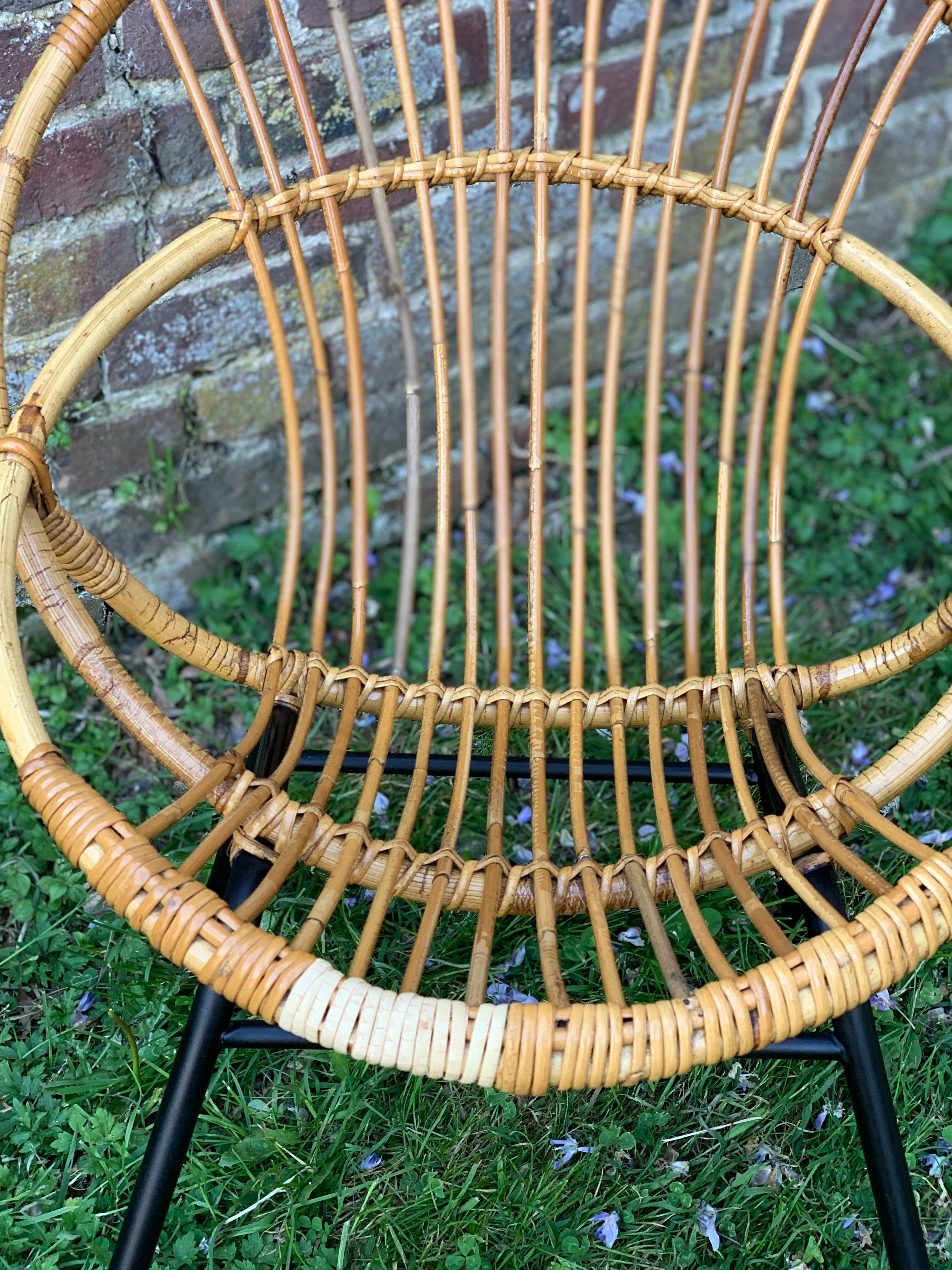 Rattan armchair