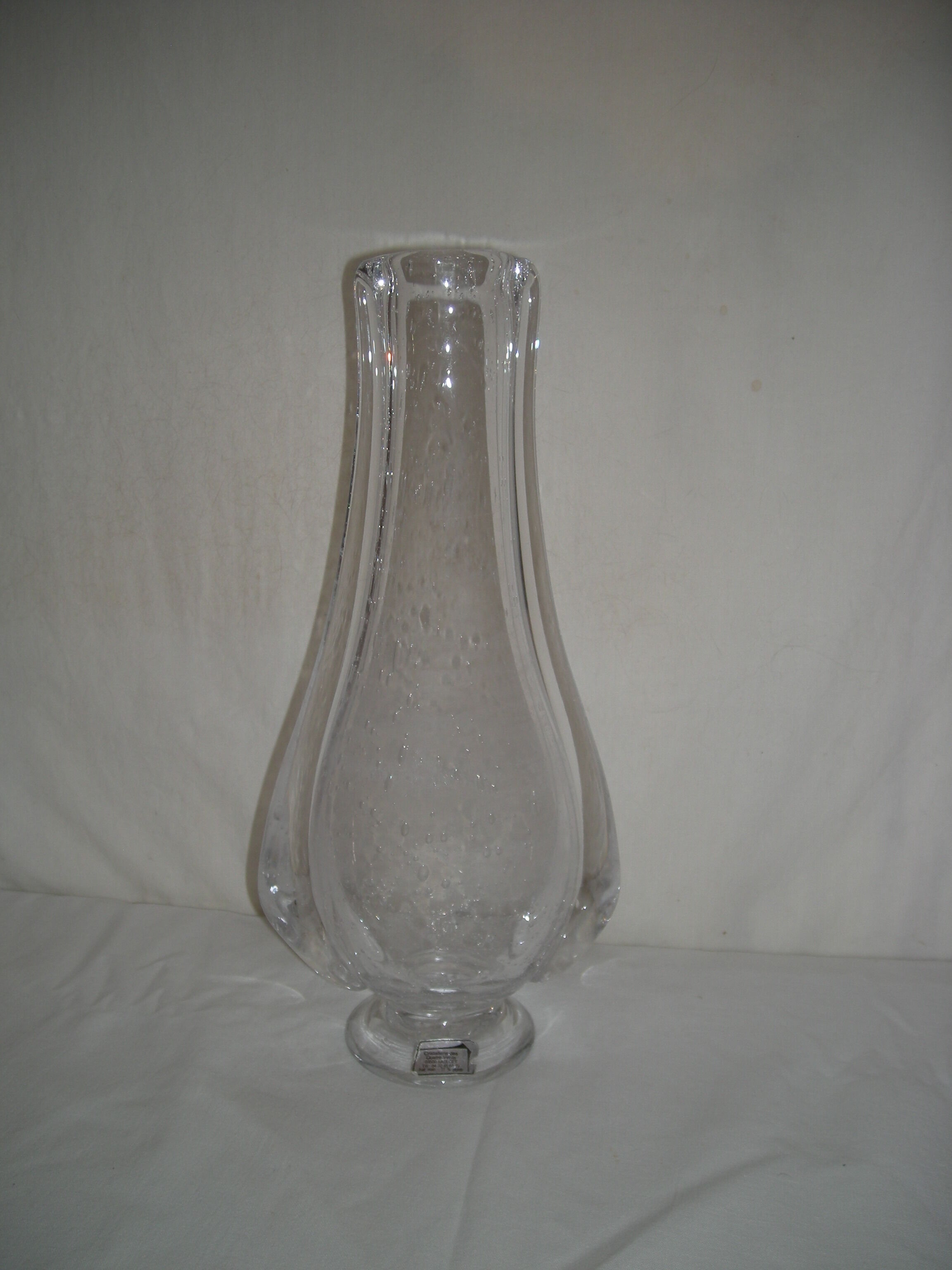 Bubble vase crystallerie des 4 vents