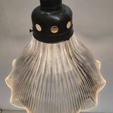 Large holophane industrial glass lamp from the 20s