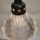 Large holophane industrial glass lamp from the 20s
