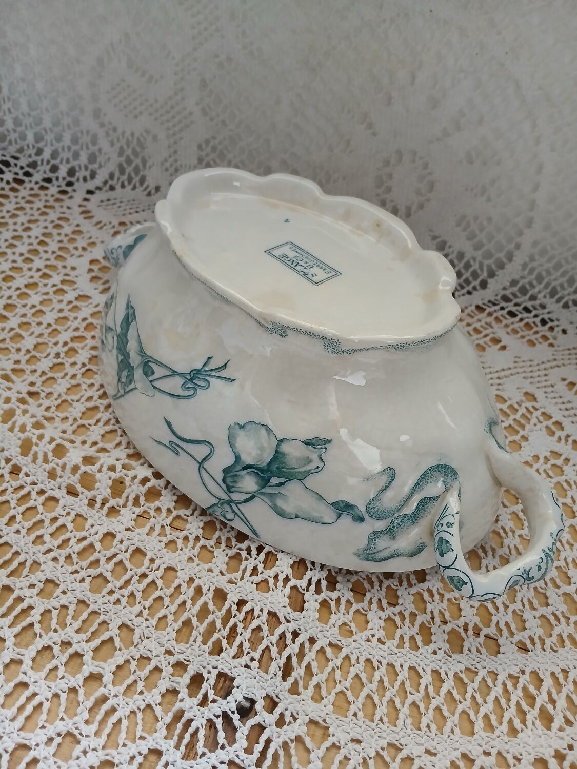 Antique Ironstone Soup Tureen/Vegetable Dish