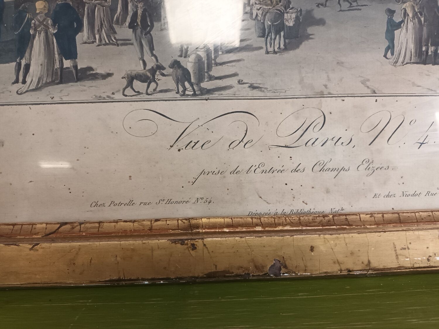 View of Paris engraving