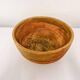 Swedish folk art, large unique agricultural bowl from the early 19th century in painted wood.