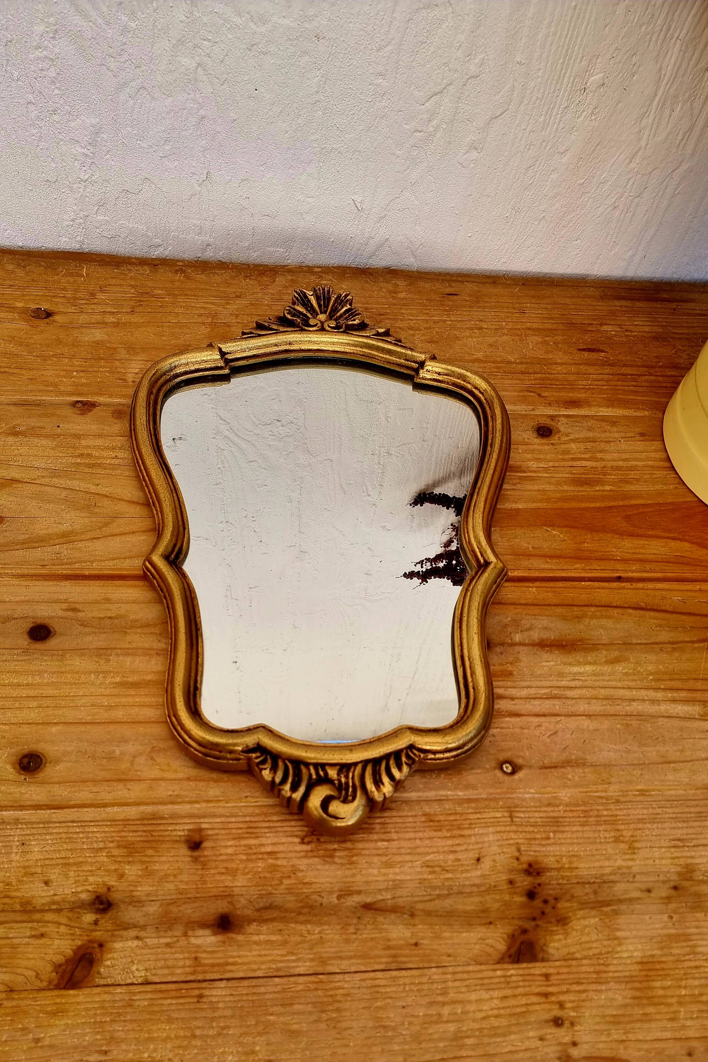 Baroque golden mirror