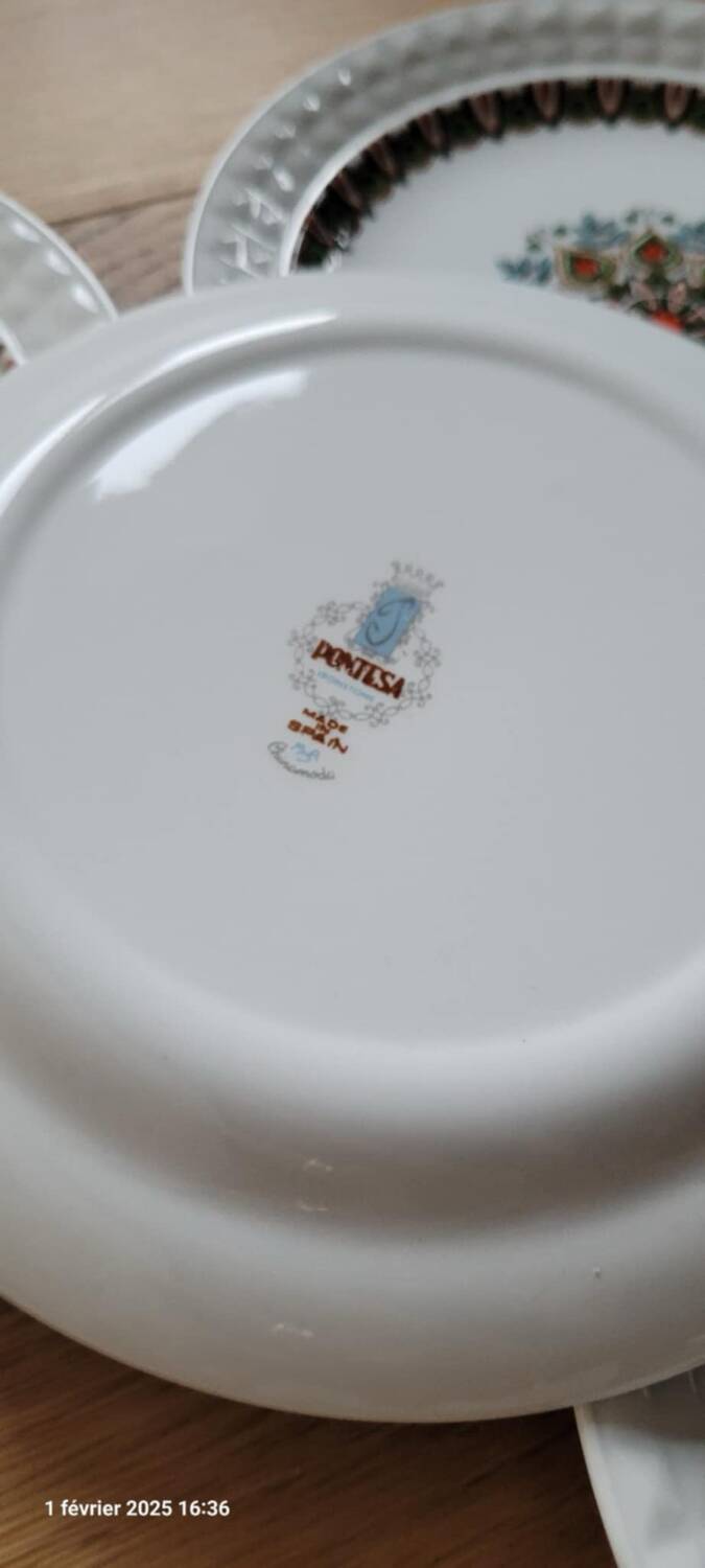 4 assiettes à dessert Pontesa Ironstone