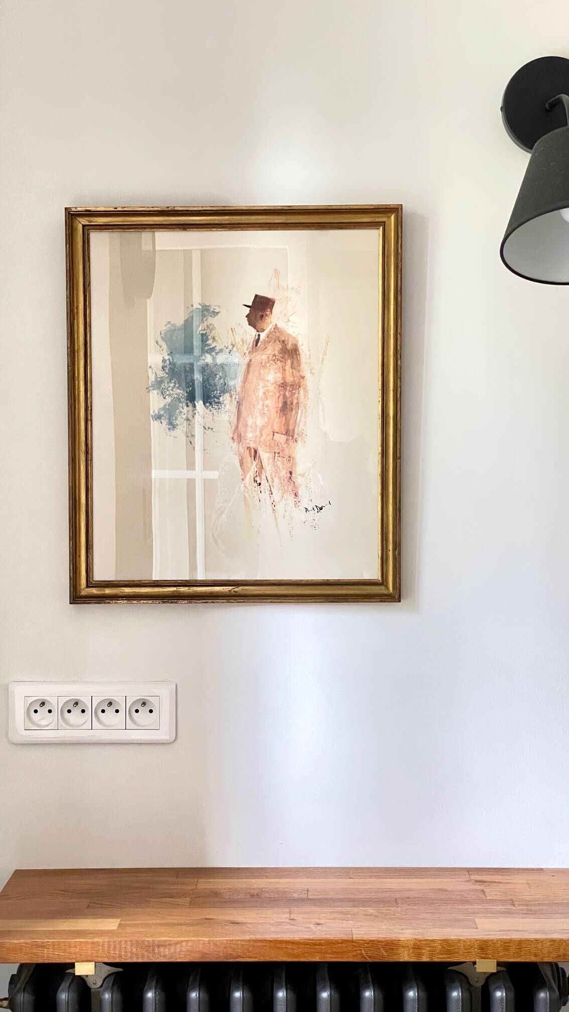 Illustration on vintage paper