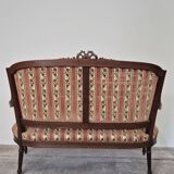 Louis XVI style two-seater sofa bench from the 1900s