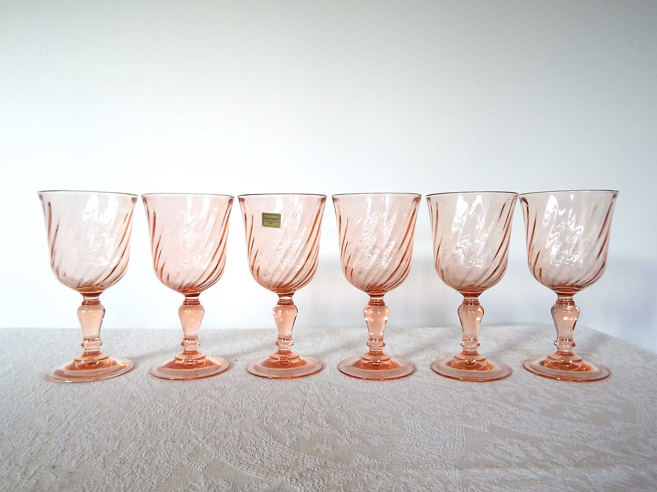6 Rosaline water glasses