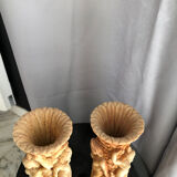 Lit de 2 vases en  résine chinois