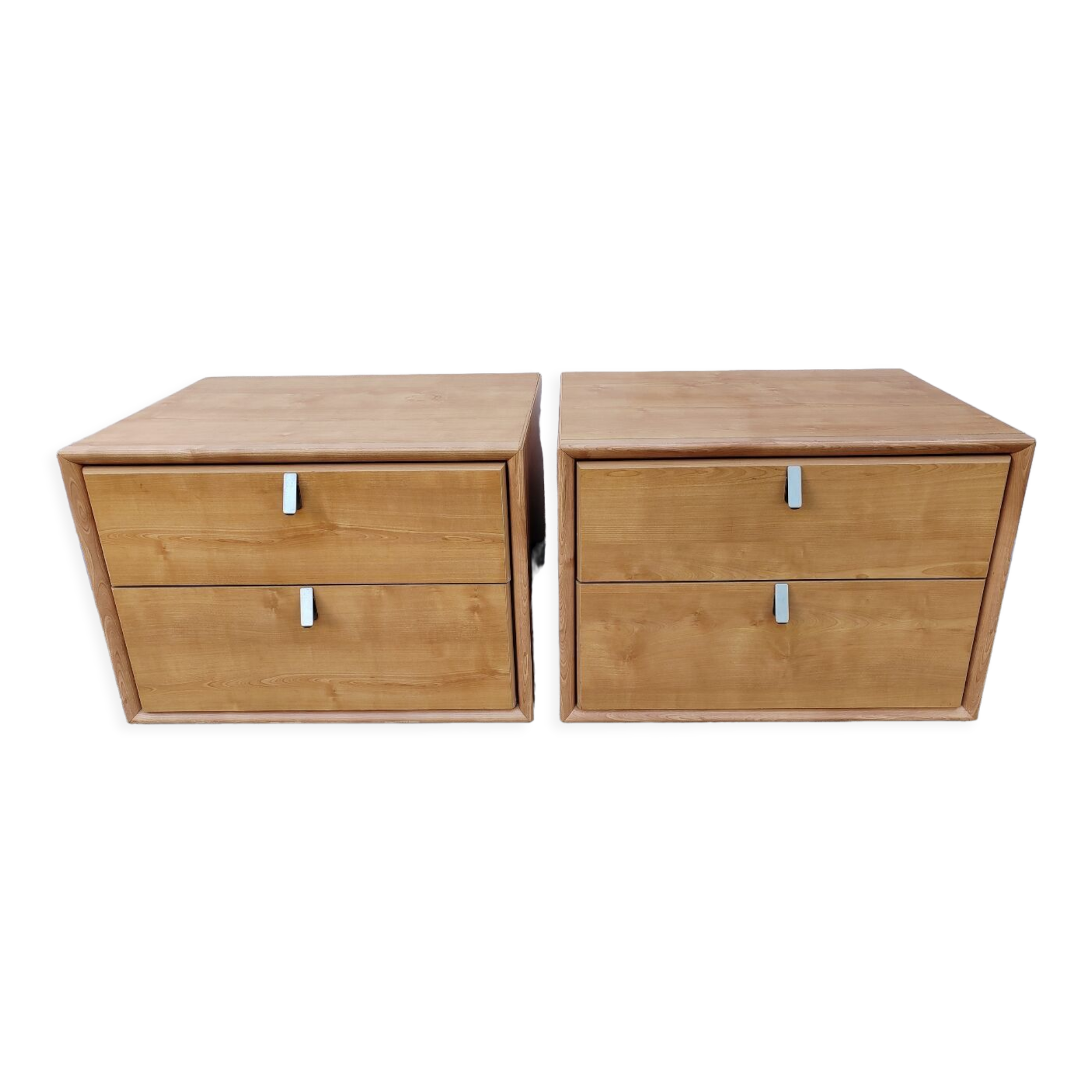 Set of 2 vintage bedside tables Gauthier France