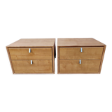Set of 2 vintage bedside tables Gauthier France