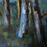 HST 1956 painting "The Forest" Guy Feinstein (1929-2008) Narrative figuration