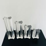 Complete set of 4 Luigi Massoni soliflore vases