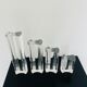 Complete set of 4 Luigi Massoni soliflore vases