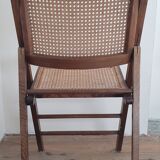Set of 5 foldable cannate chairs (50s-60s)