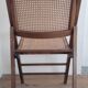 Set of 5 foldable cannate chairs (50s-60s)