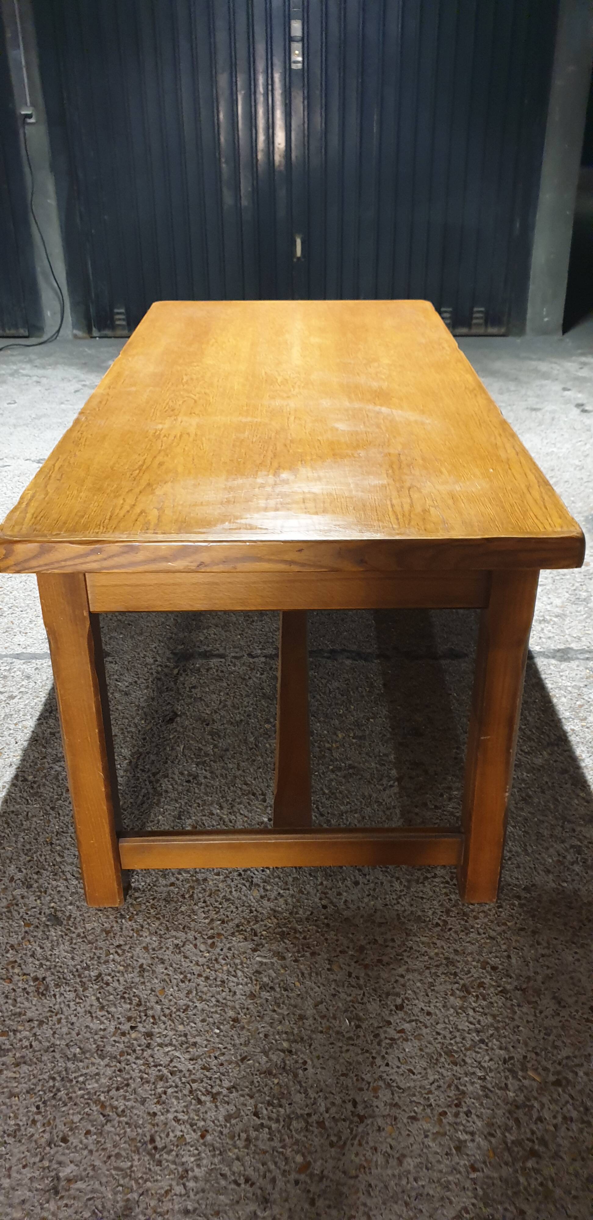 Solid oak farm table