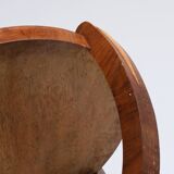 Wooden pedestal table, art deco, 1930s