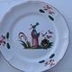 Set of 4 antique polychrome earthenware plates – Chinese decoration
