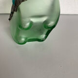 Frosted glass vase