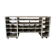 Aluminium furniture and wood on custom wheels