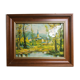 Village and forest painting
