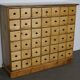 Vintage apothecary furniture in pine Netherlands 1950s