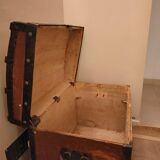 Old travel trunk at the beginning of the century