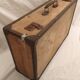 Old wood and cardboard suitcase