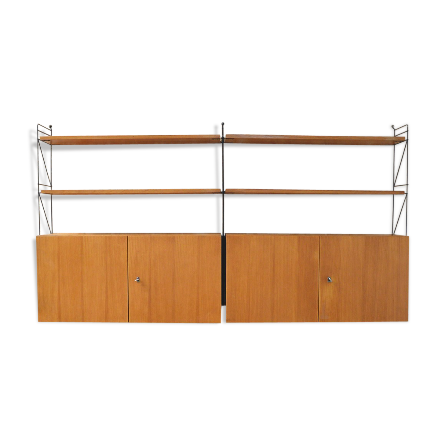 System wall shelf Erbus Möbel, 1960