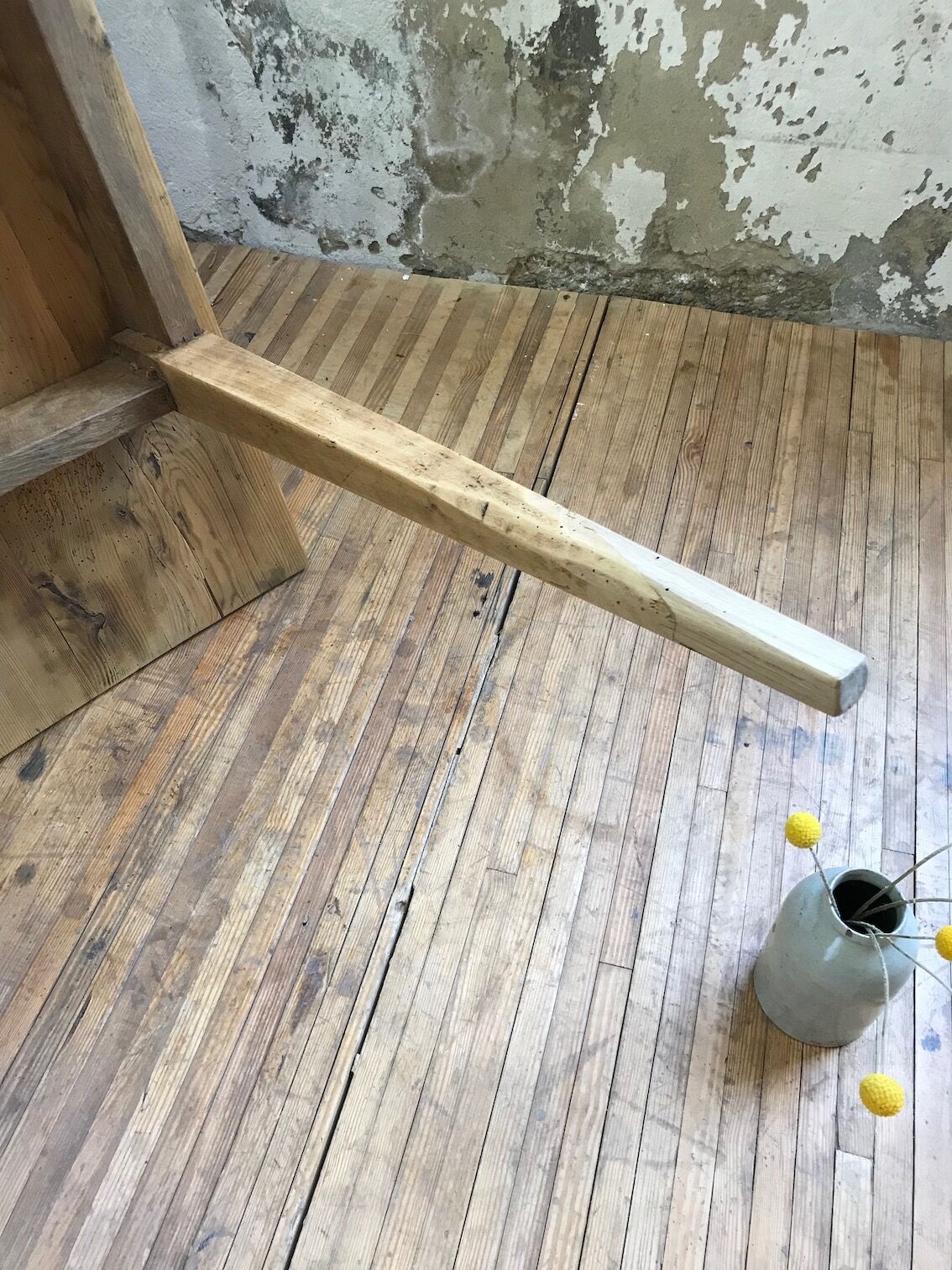 Vintage pine farm table