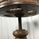 Piano stool in walnut and canning