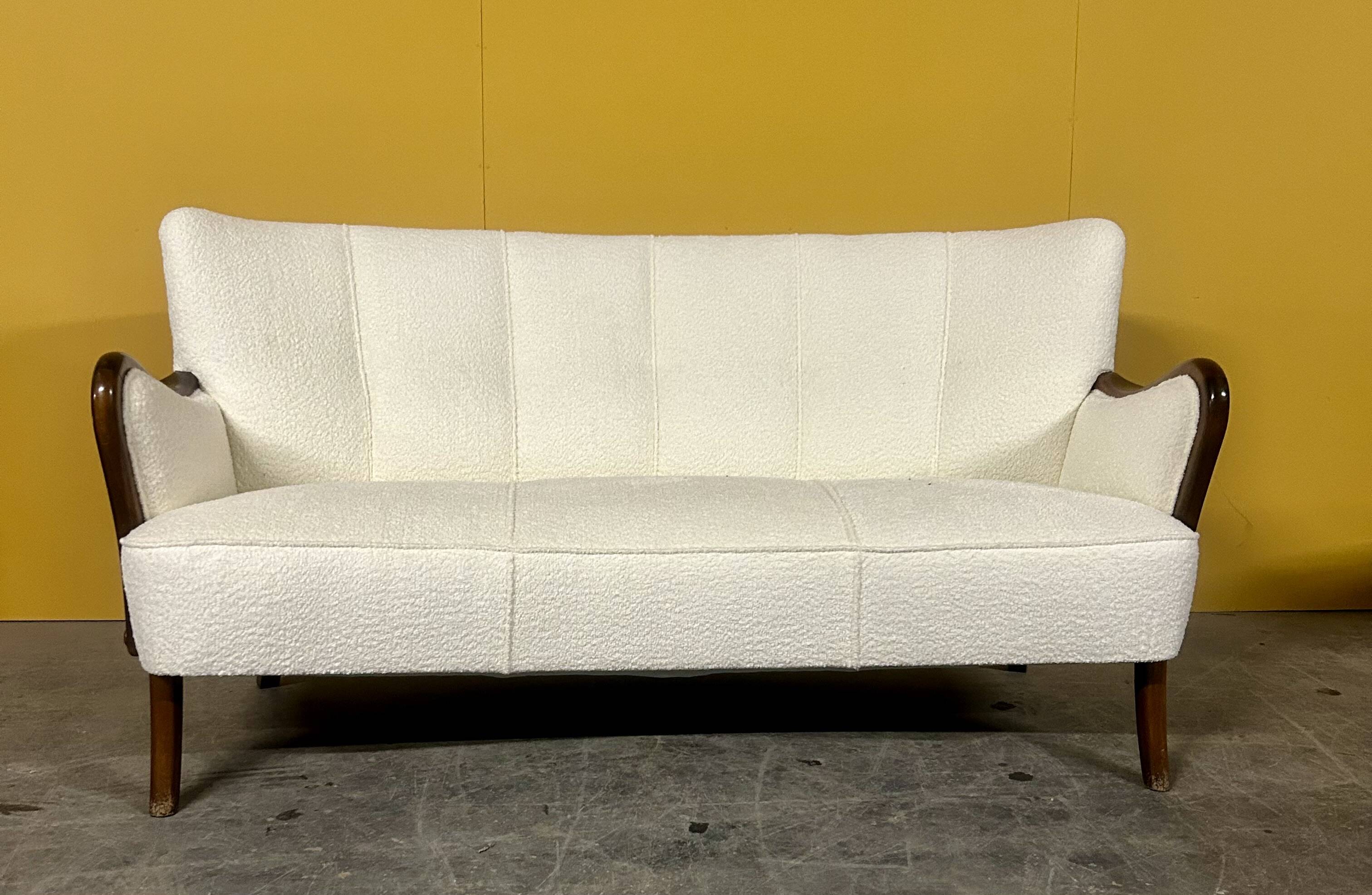 Danish mid-century sofa by Alfred Christensen 1940s - newly re-upholstered