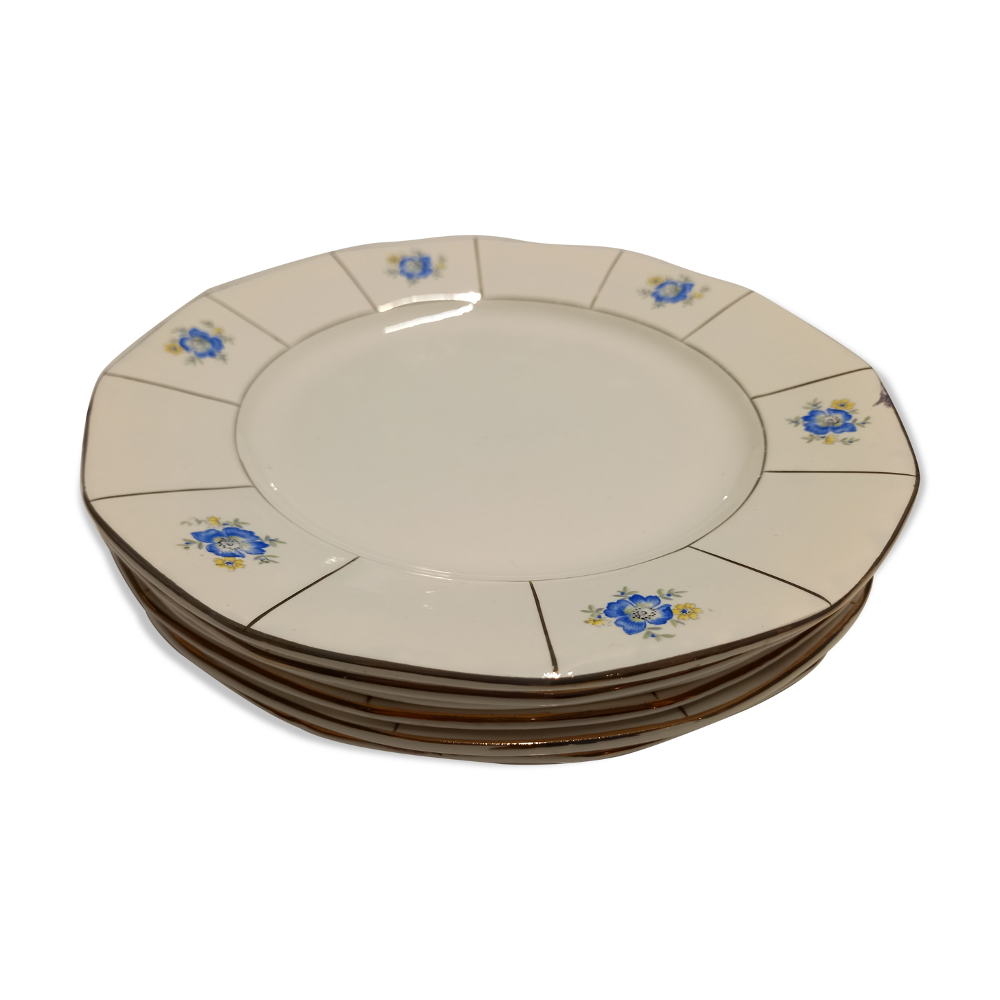 Digoin Sarreguemines flat plates