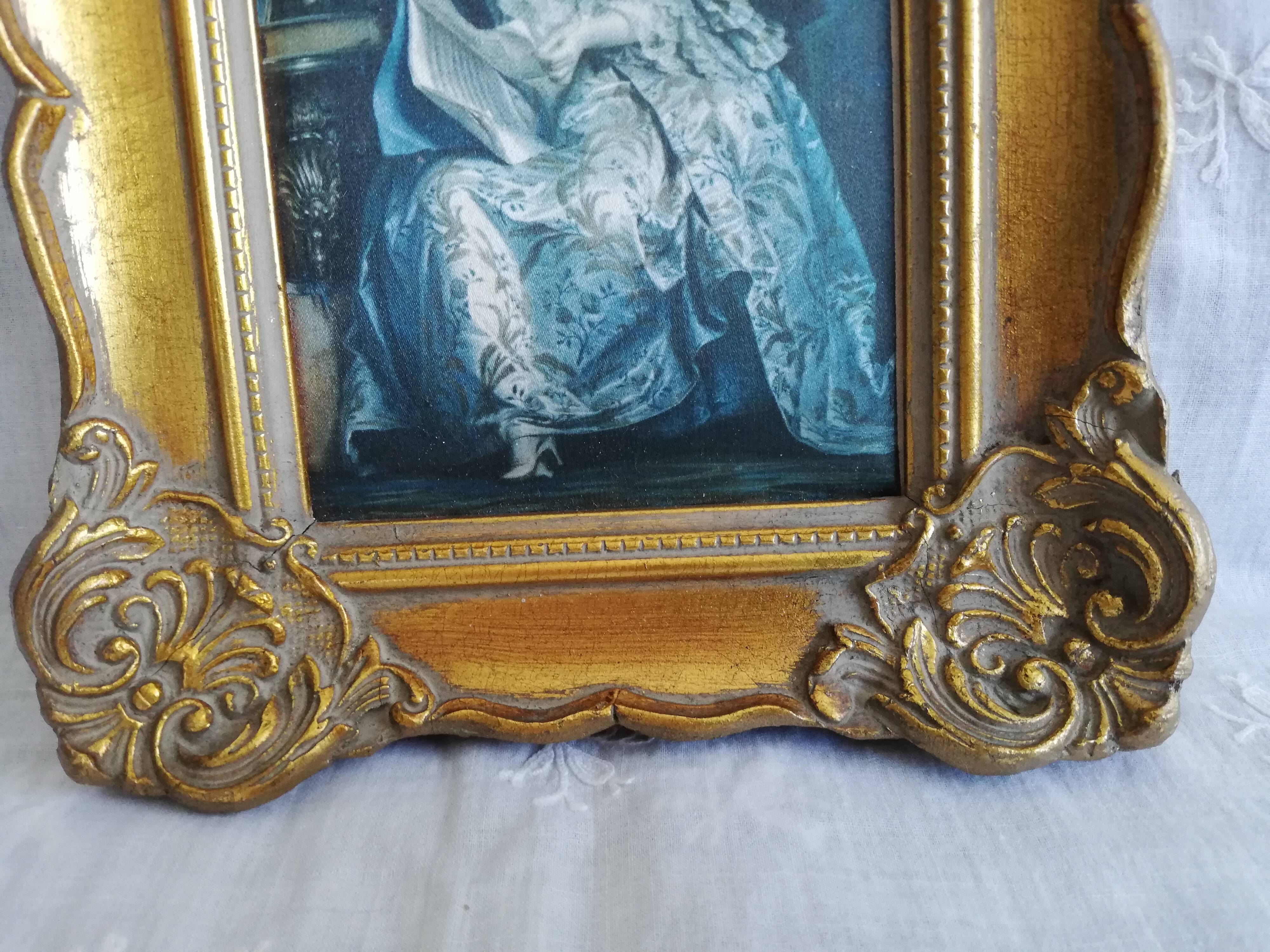 Duo old gilded frames