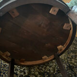 Antique solid wood side table