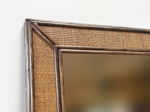 Miroir en rotin XL