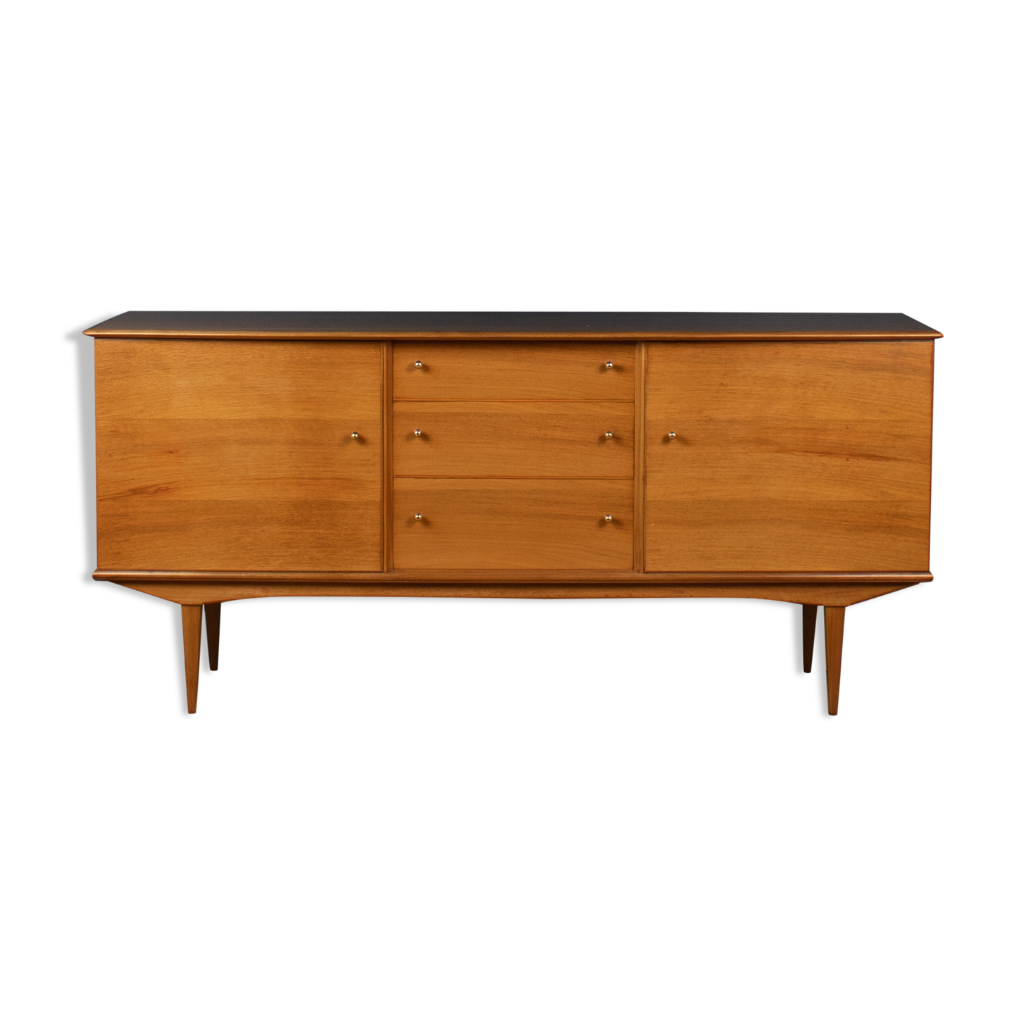 Retro teak & walnut maple mid century sideboard 1960s