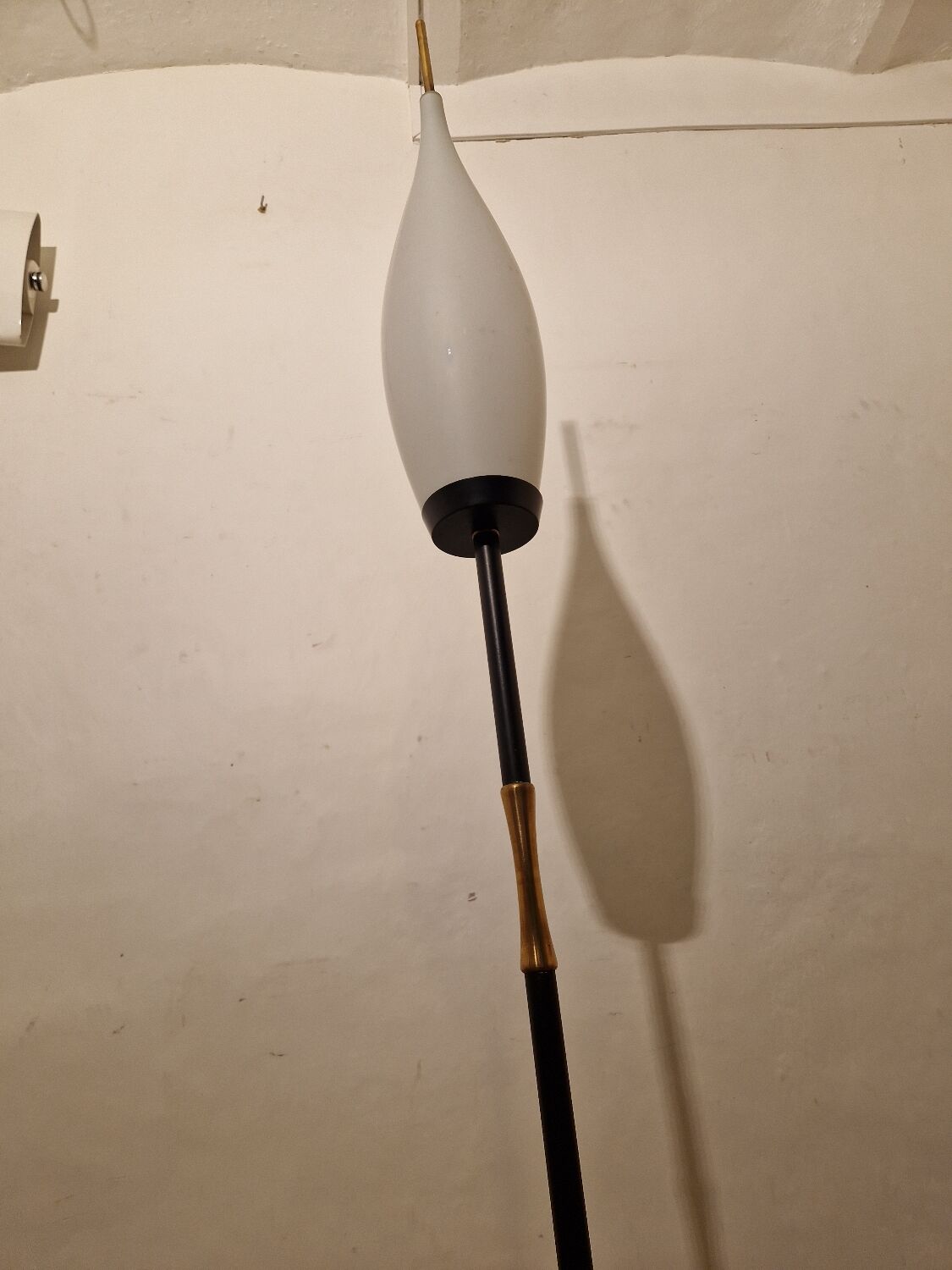 Lampadaire vintage opaline 1960