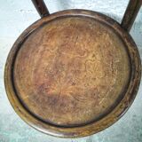 Antique children's chair in curved wood