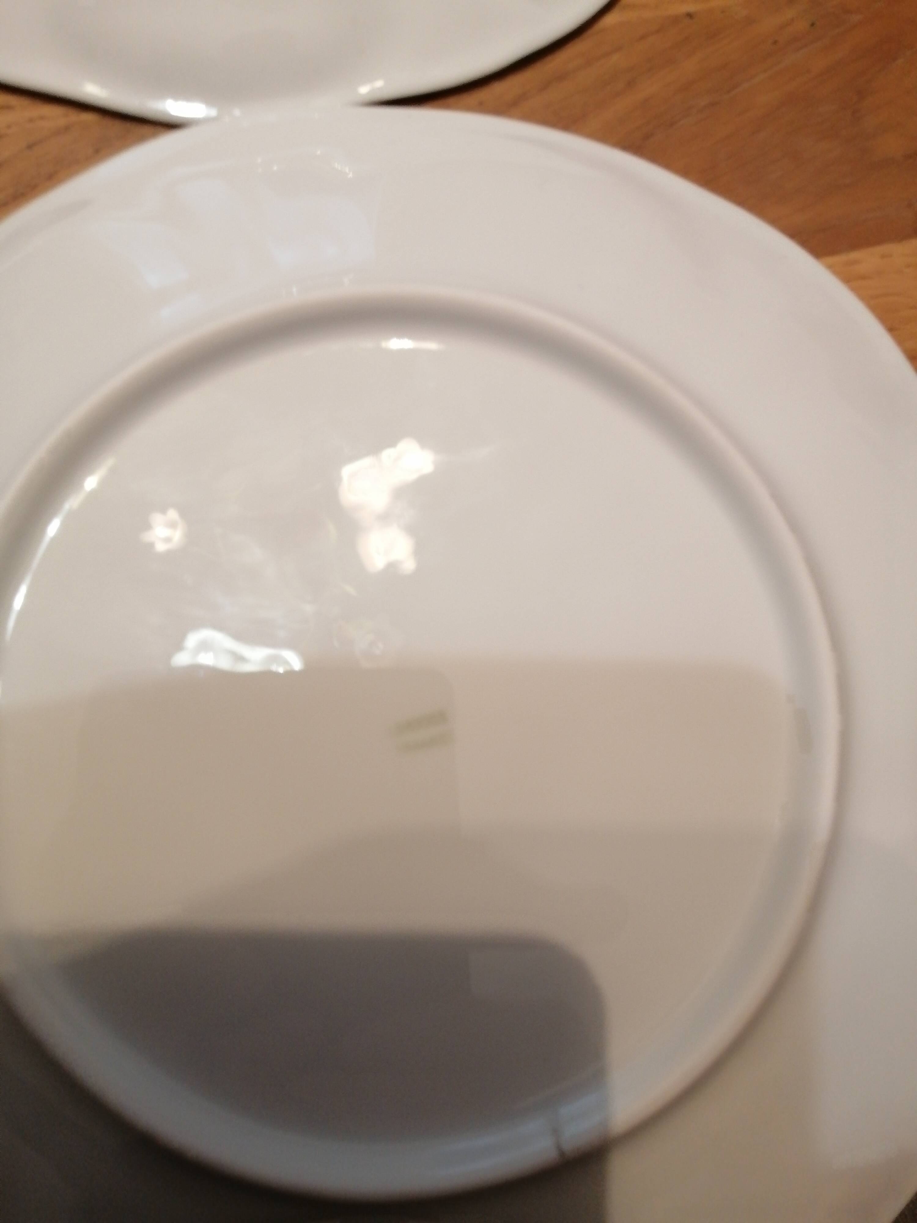 Set of 8 oyster plates in limoges porcelain