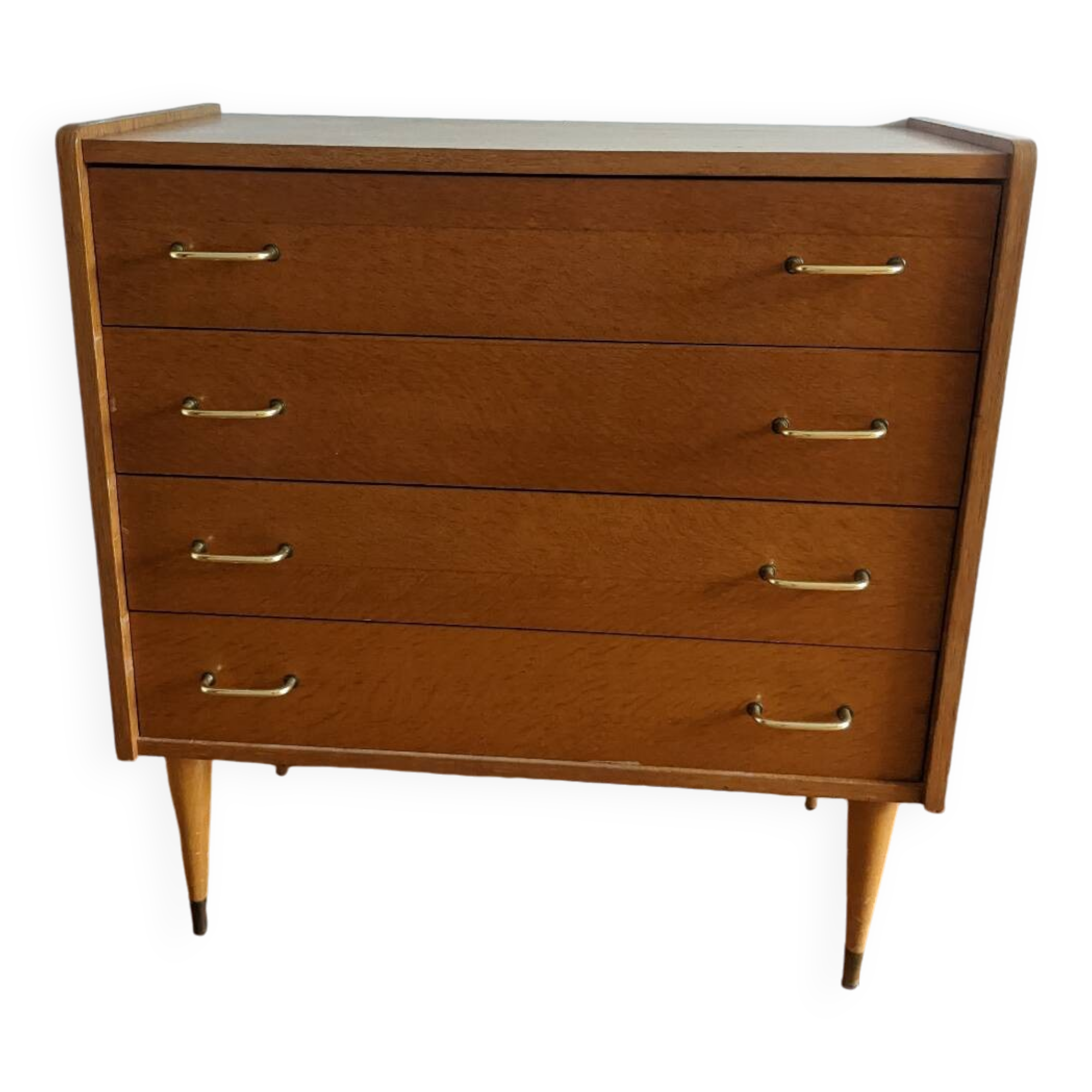 Vintage chest of drawers with spindle legs