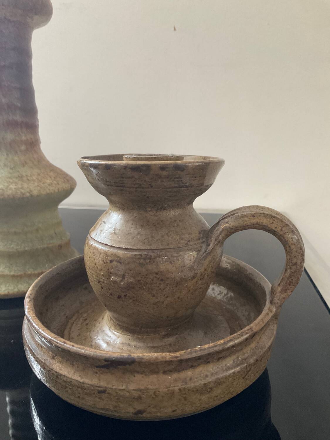 Trio of candlesticks with handles from the 60s-70s