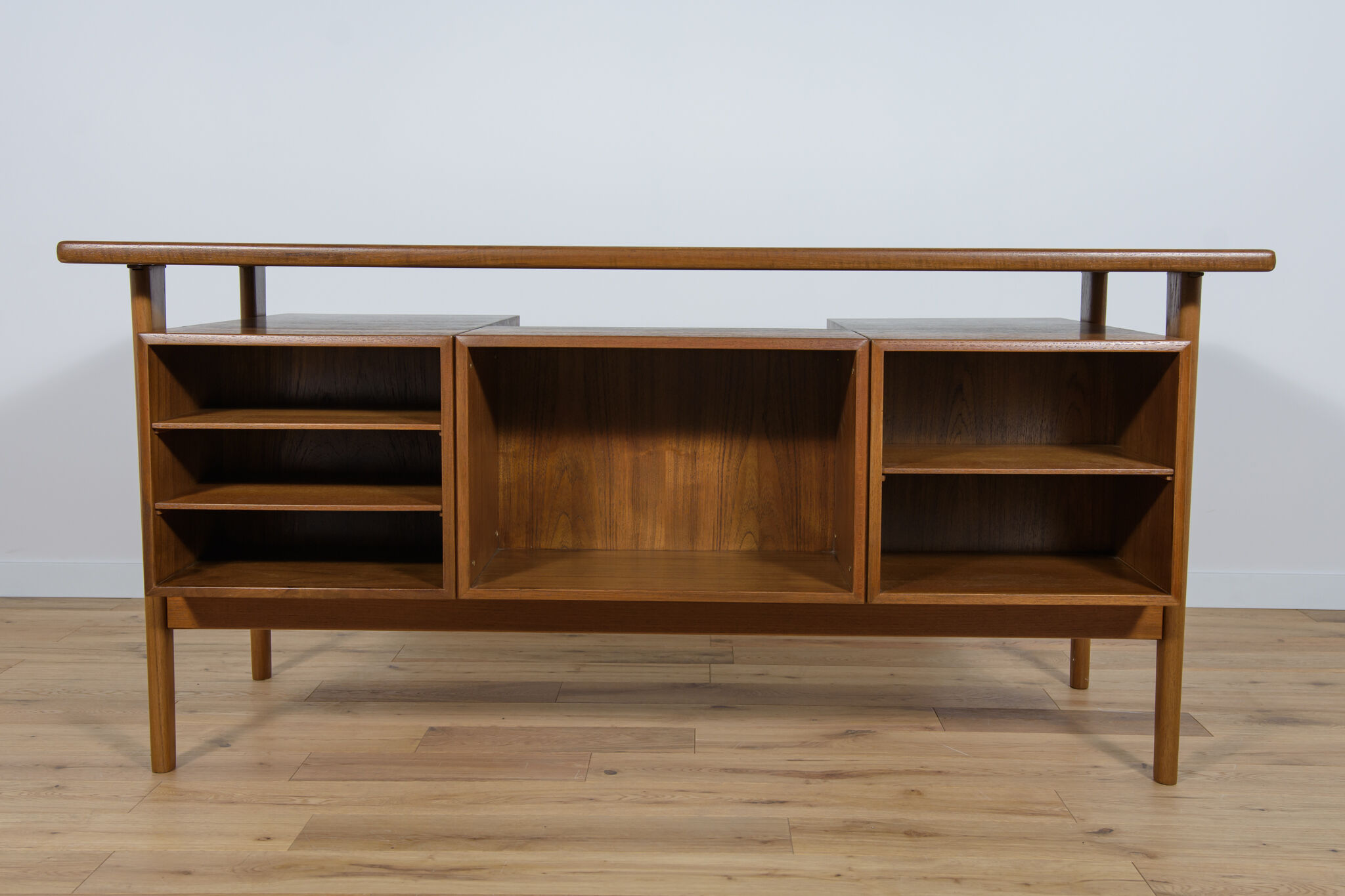 Mid-Century Danish Teak Desk by Kai Kristiansen for Feldballes Møbelfabrik, 1960s