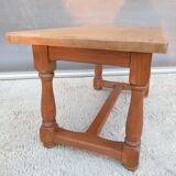 Coffee table with balusters in the manner of farmhouse tables