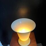 Art Deco lamp in yellow Opaline