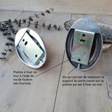Duo for bathroom: soap holder and towel hook