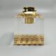 1970s Stunning Table Lighter in Vienna Straw By Geolel. Made in Italy